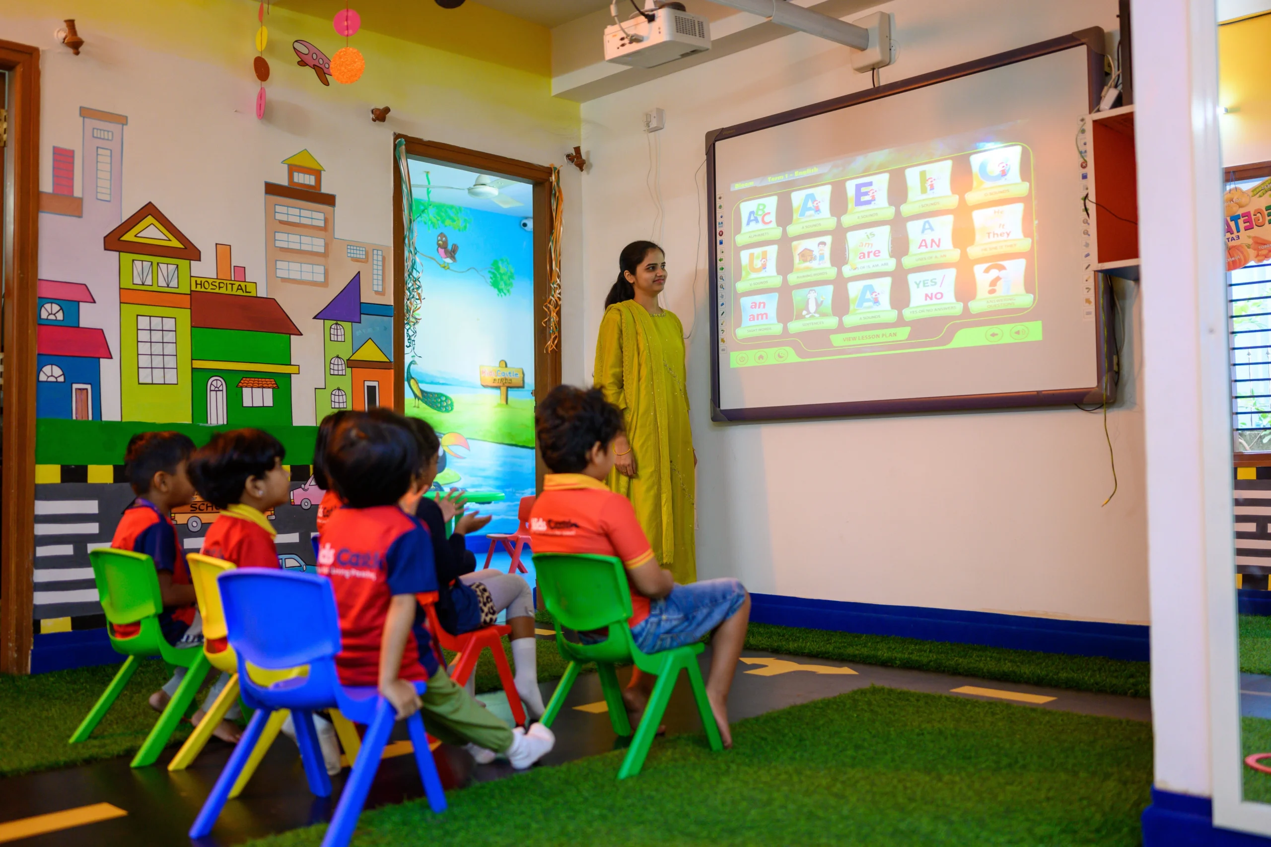 Happy children at Kids Castle Preschool Bangalore